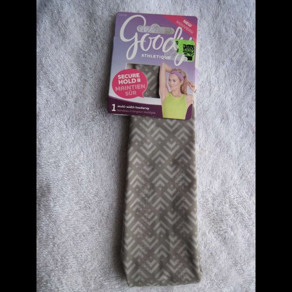 1 Goody Athletique Multi Width Headwrap Soft Gentle Hold Fabric Ouchless Band - Picture 1 of 6